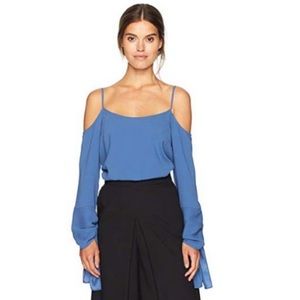BCBGMAXAZRIA Cold Shoulder Top
